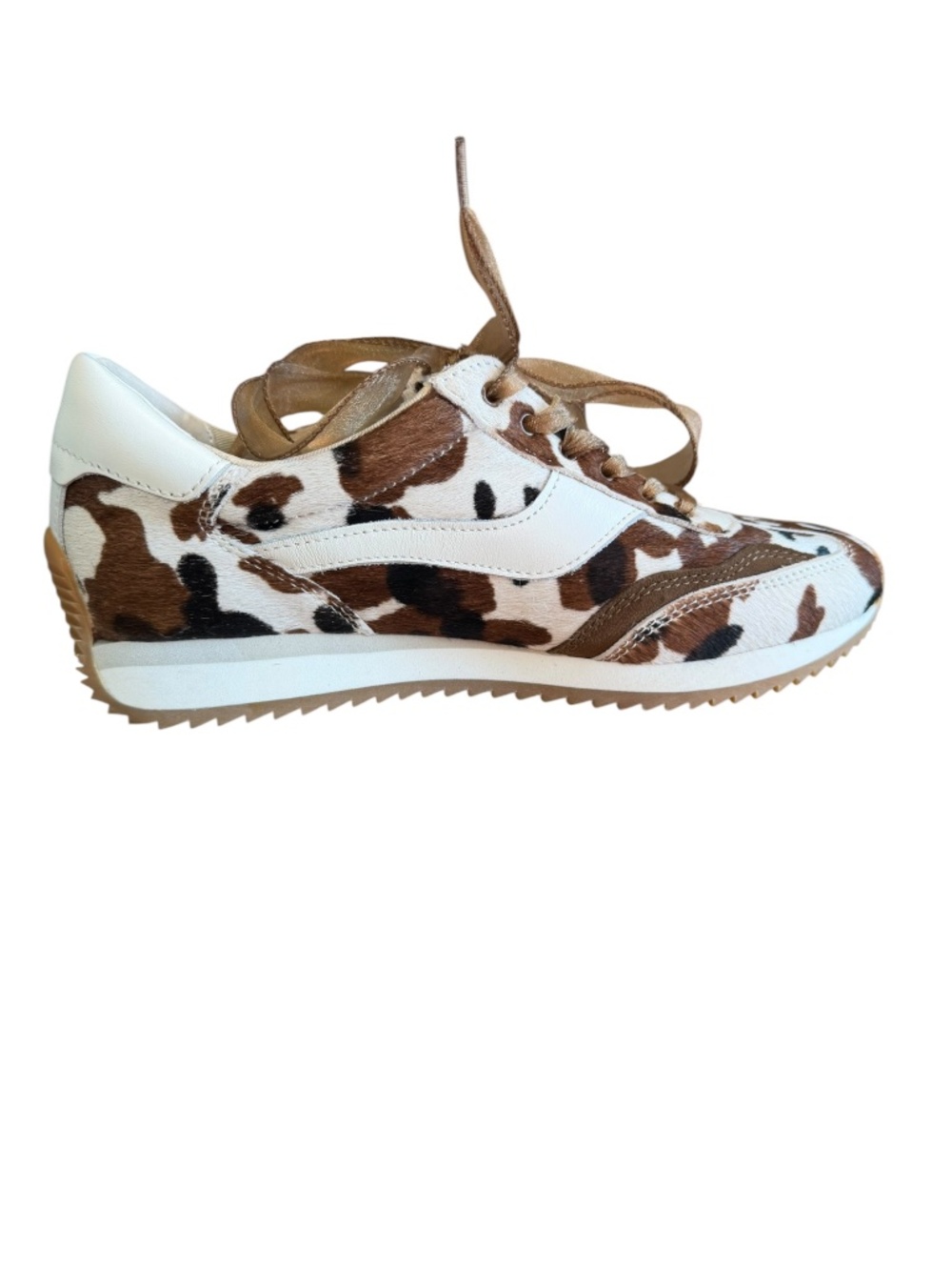 Dolce Vita B.NTCD Cow Print Haircalf Retro Jogger Sneakers Size 8 NWOB - Picture 4 of 11